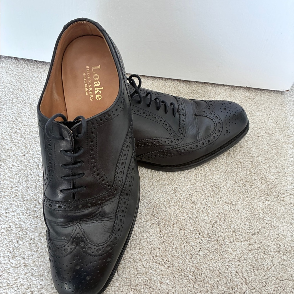 OAK Classic Black Leather Oxfords